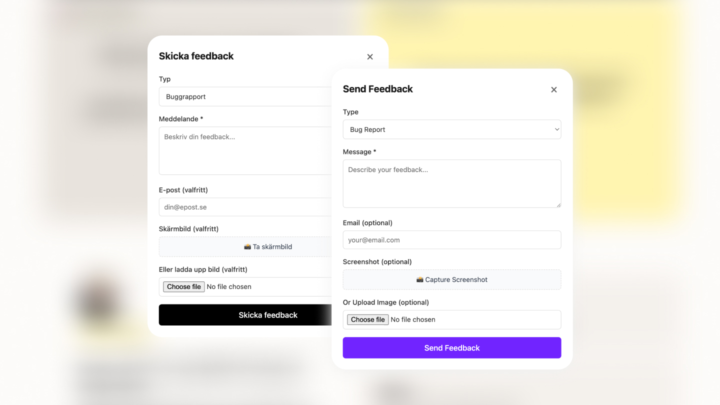 Feedback & Bug Reporting Tool